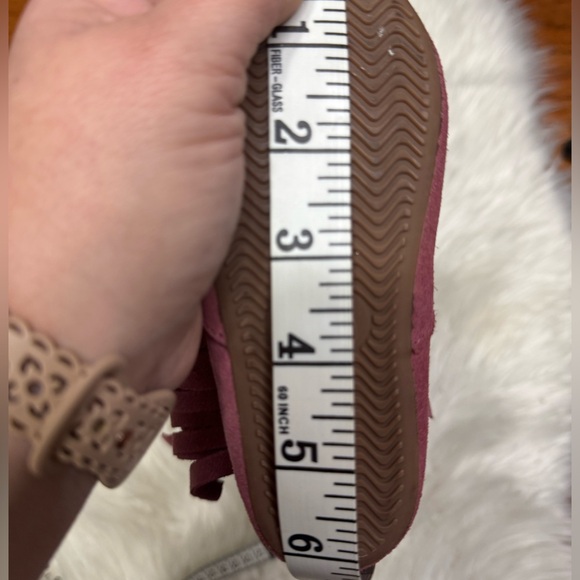 Fringe Boots Monkey feet dusty rose/pink size 2/3 yrs - Picture 13 of 14